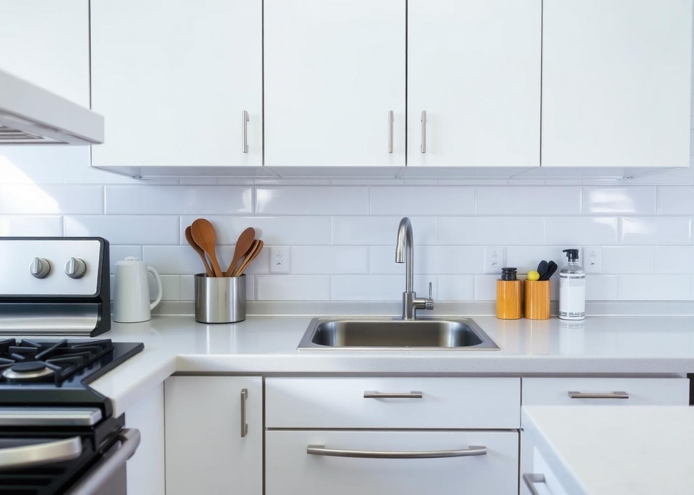 Kitchen after professional deep cleaning